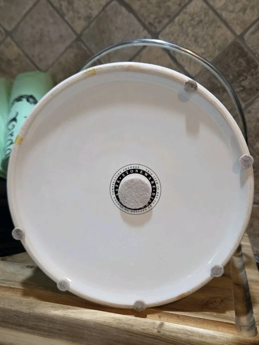 Crofton Ceramic Compost Bin - 1 Gallon Countertop Food Scrap Container